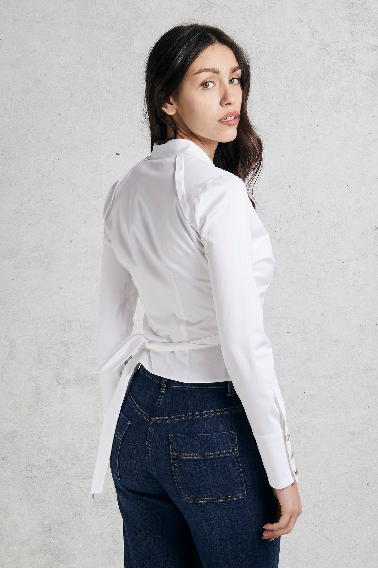  Elisabetta Franchi Camicia Coreana Bianco Bianco Donna - 7