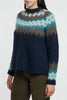 Woolrich Fairisle Pullover Blu Donna-2