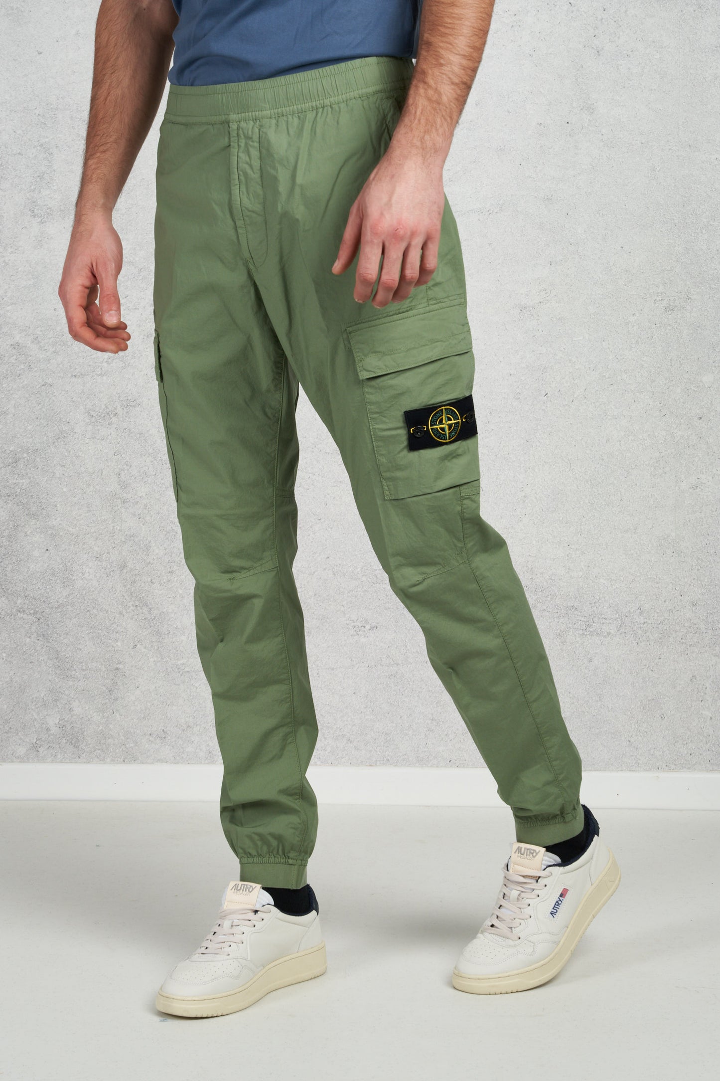  Stone Island Pantalone Con Tasche Verde Verde Uomo - 2