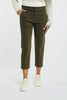 Dondup Pantalone Gabardina Arile Verde Donna