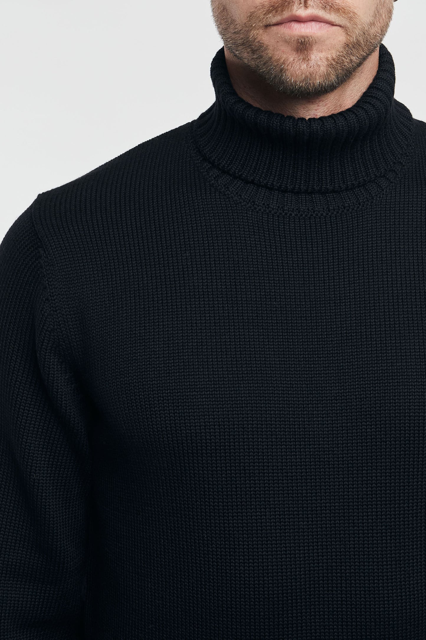  Zanone Turtleneck Sweater Black Men Nero Uomo - 7