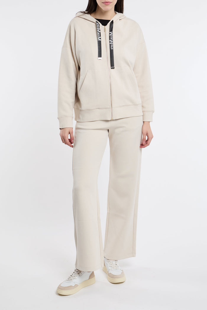 Max Mara S Jersey Jacket Co/pl White Bianco Donna - 1