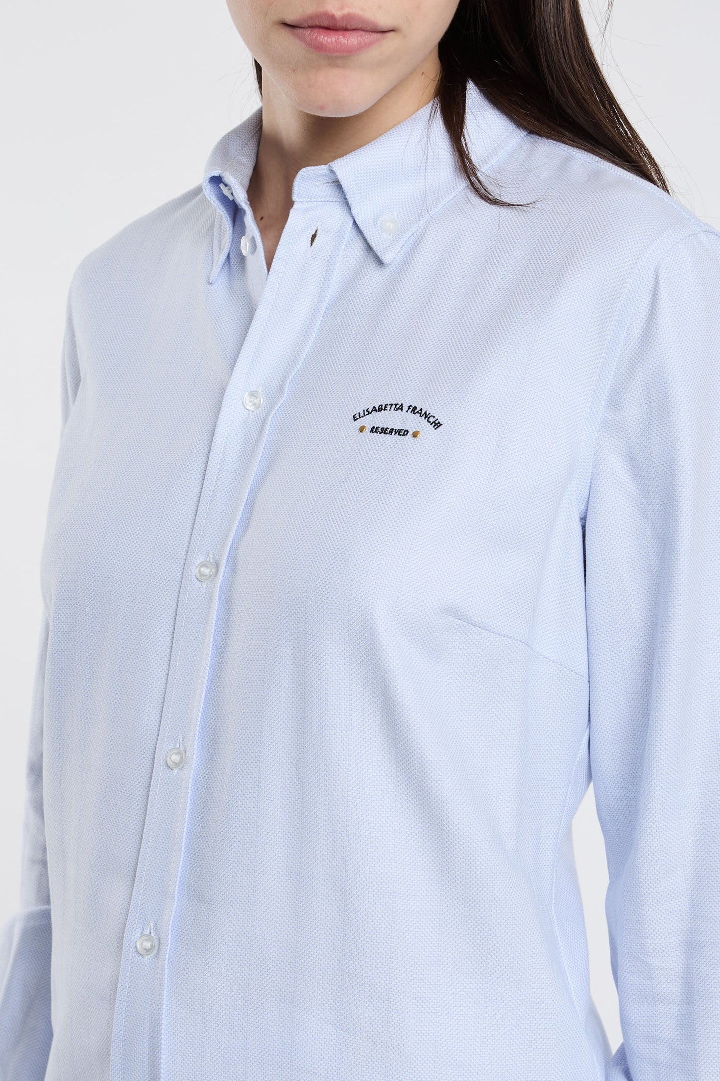  Elisabetta Franchi Multicolor Shirt 100% Co Azzurro Donna - 5