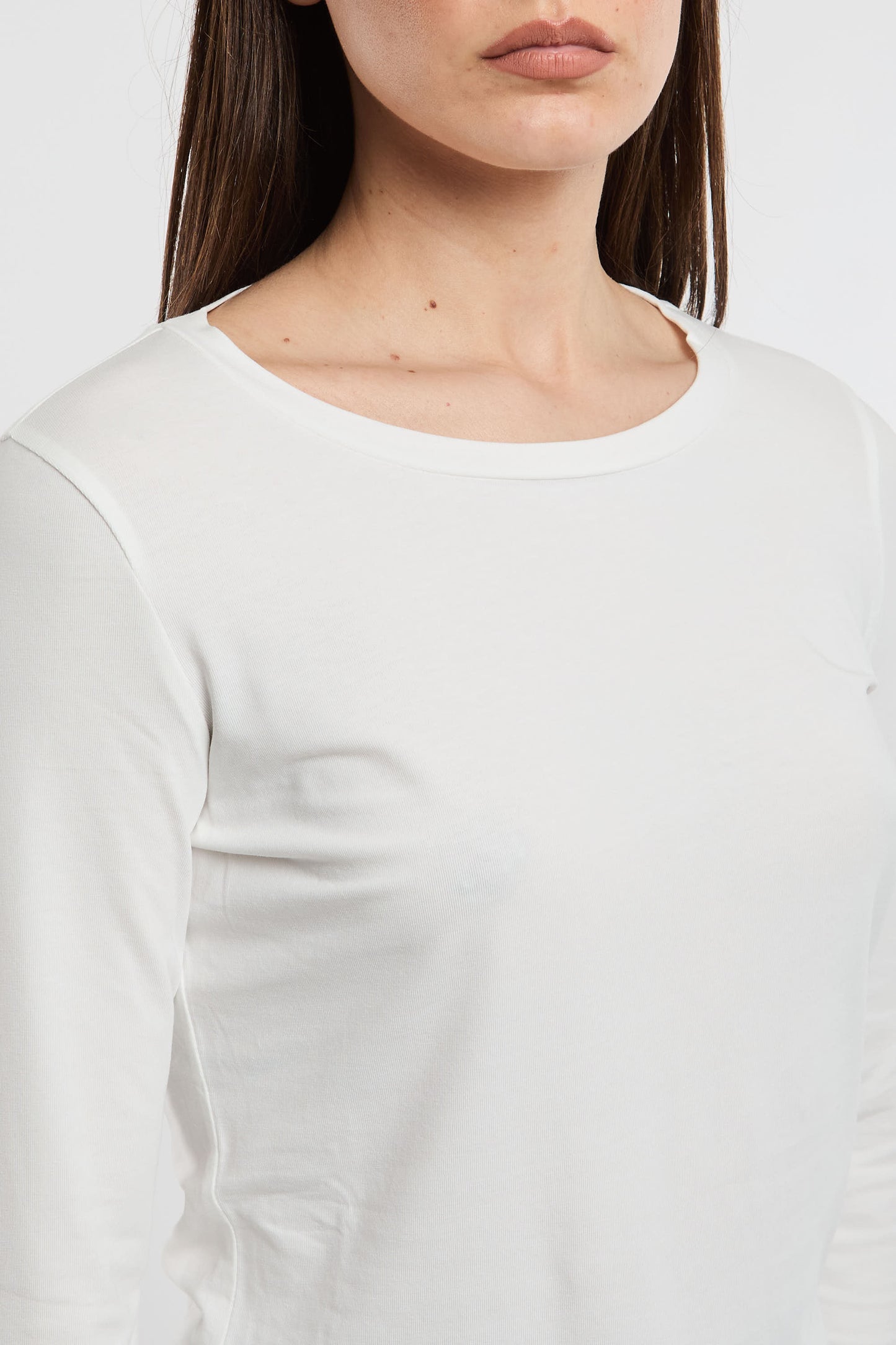  Max Mara Weekend T-shirt 34 In Cotone/elastan Bianco Bianco Donna - 4