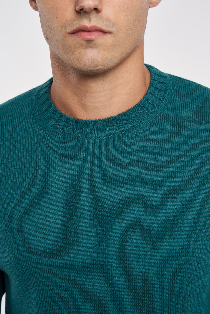  Filippo De Laurentiis 100% Wv Multicolor Sweater Verde Uomo - 5