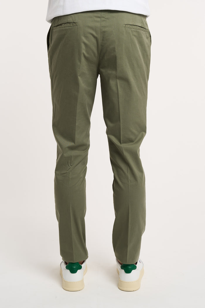  Devore Pantalone Ventre Piatto 98% Cotone/2% Elastan Verde Verde Uomo - 4