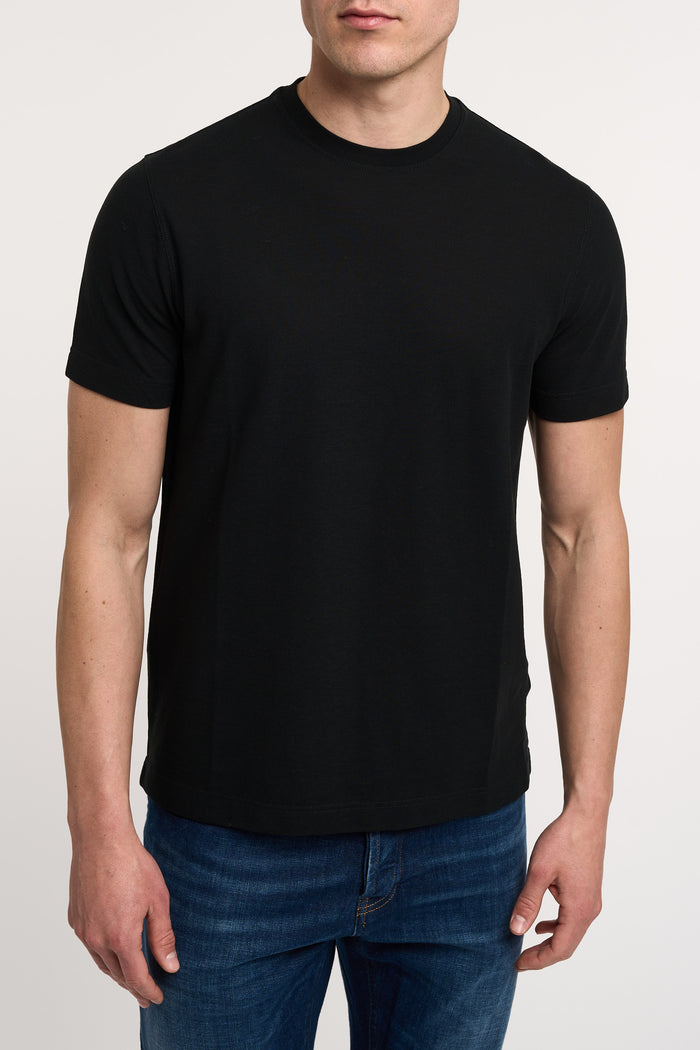  Zanone T-shirt 100% Co Black Nero Uomo - 1