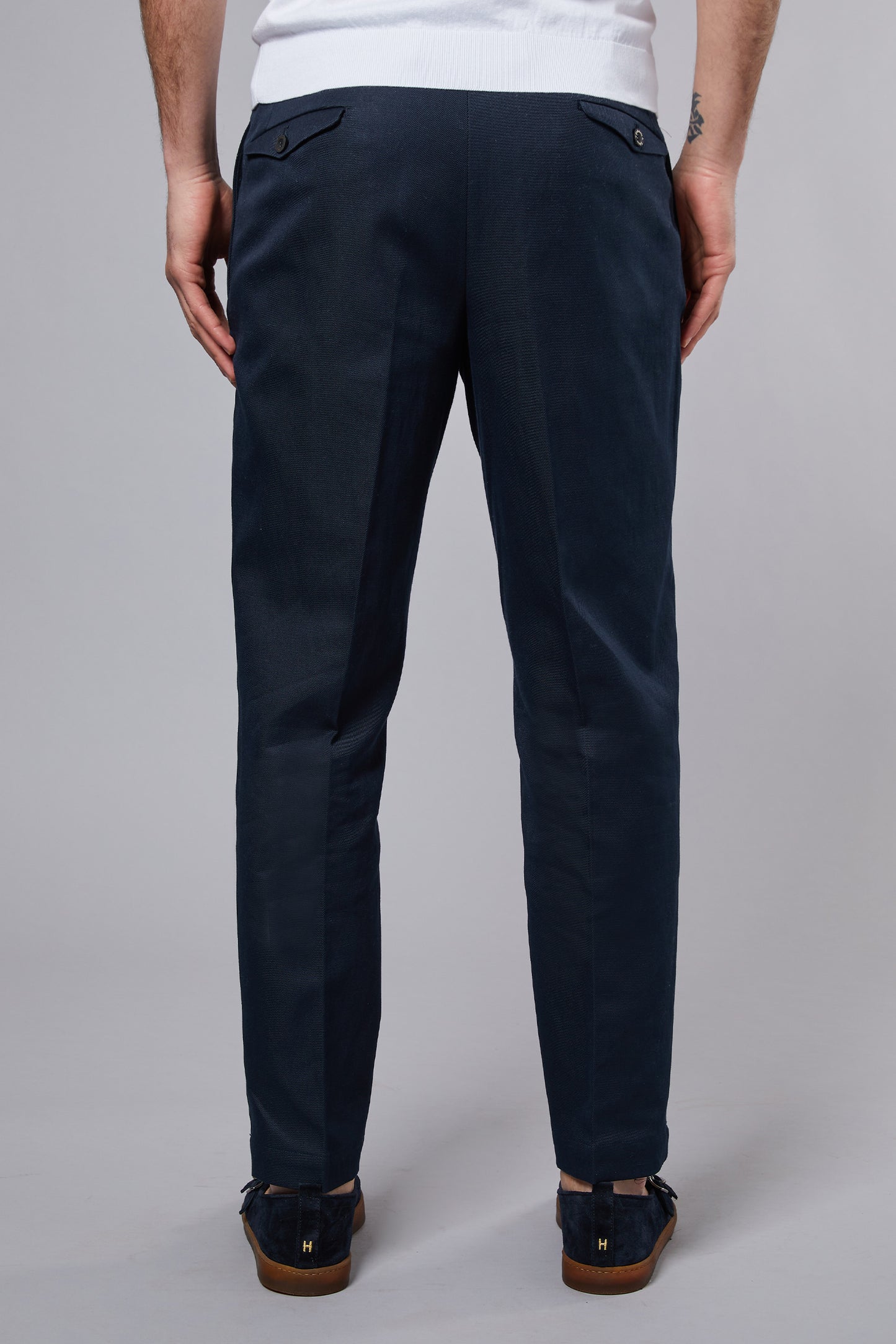  Santaniello 1 Pence Blue Trousers For Men Blu Uomo - 2