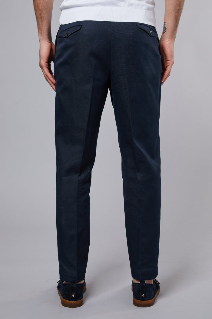 Santaniello 1 Pence Blue Trousers for Men-2