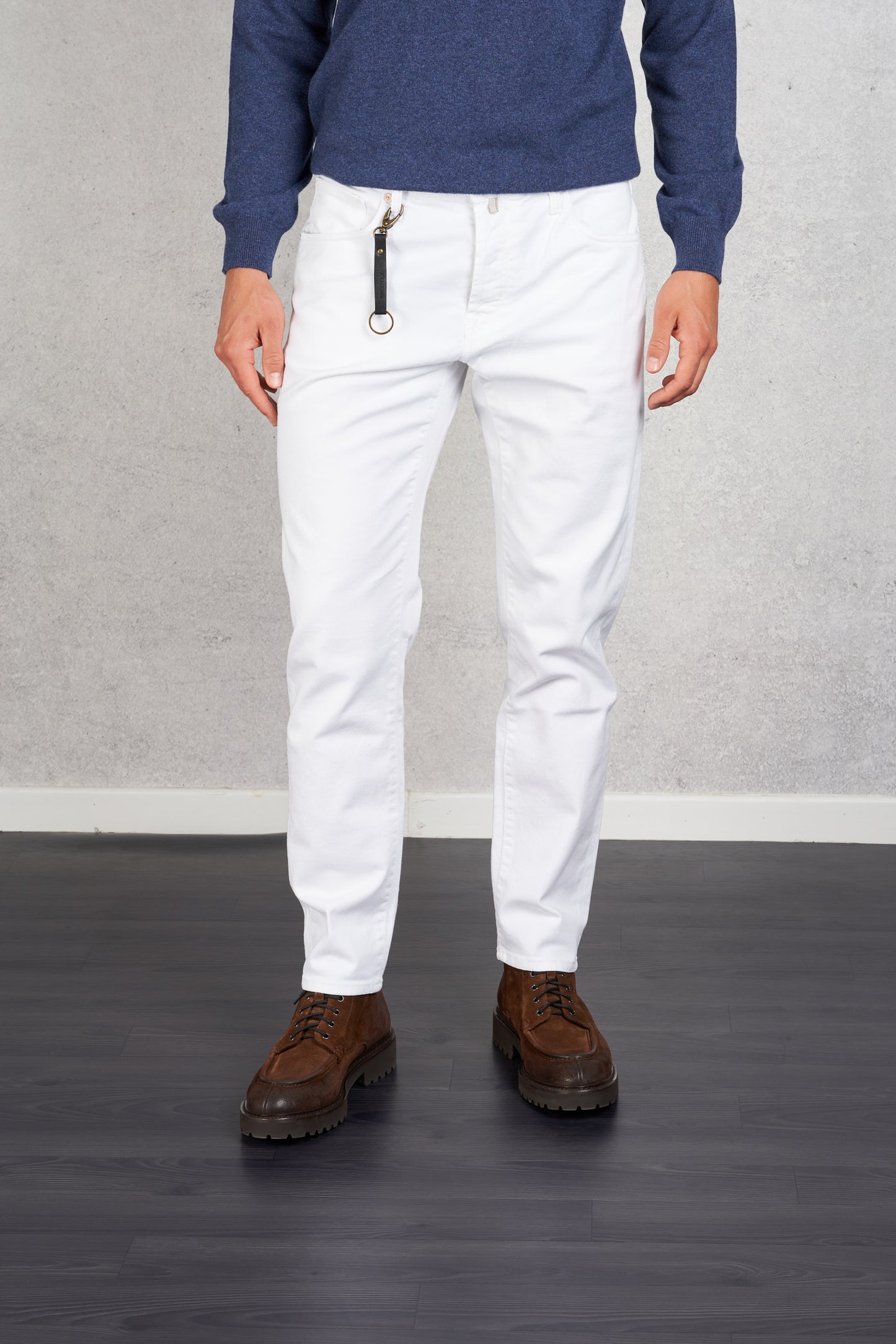  Incotex Denim Jeans Bianco Bianco Uomo - 4