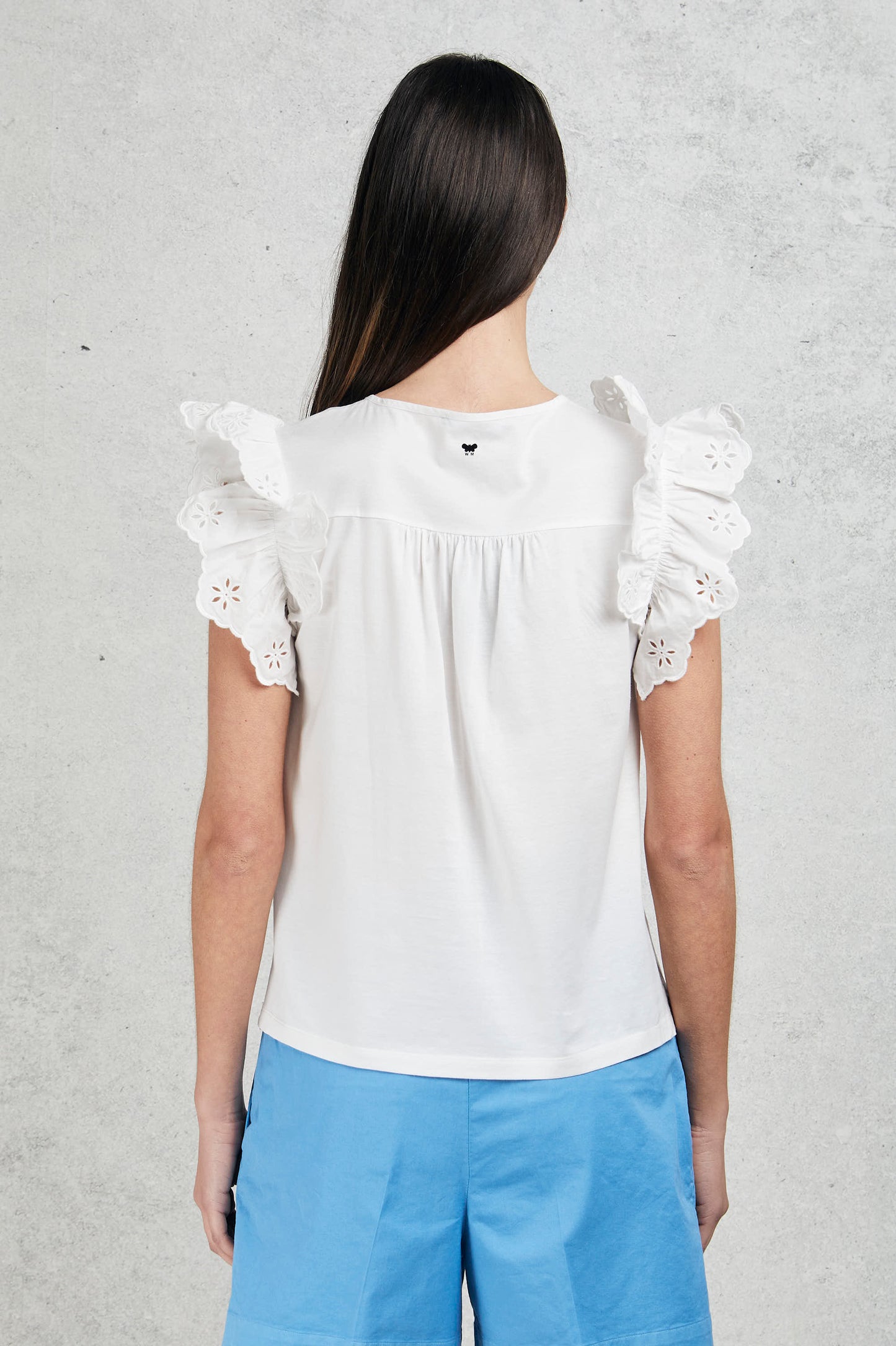  Maxmara T-shirt Girocollo Bianco Bianco Donna - 5