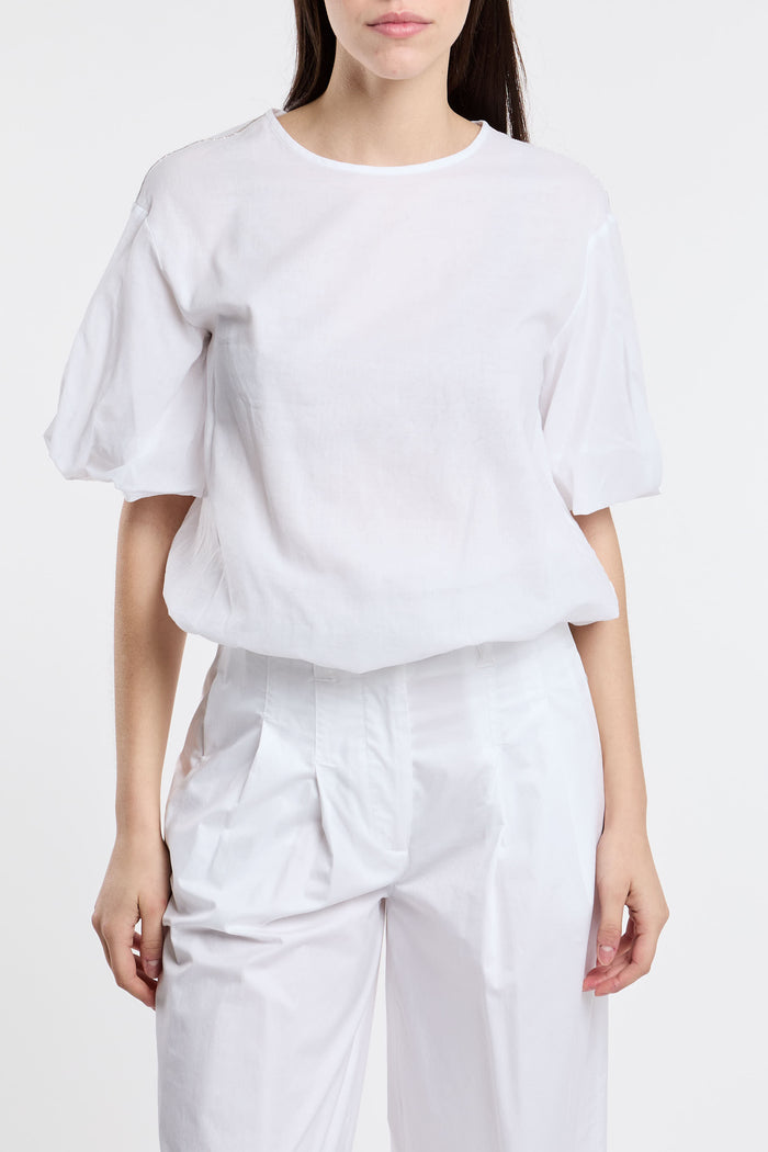  Peserico White Cotton Gauze Shirt Bianco Donna - 1