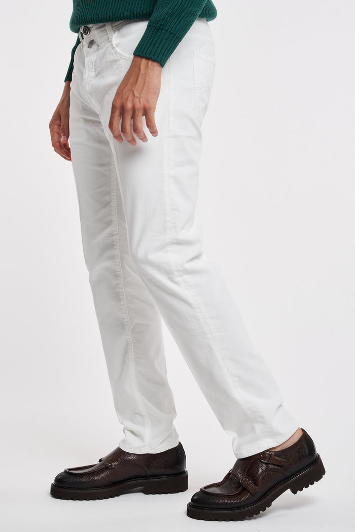  Jacob Cohen X Histores Scott White Jeans Bianco Uomo - 3