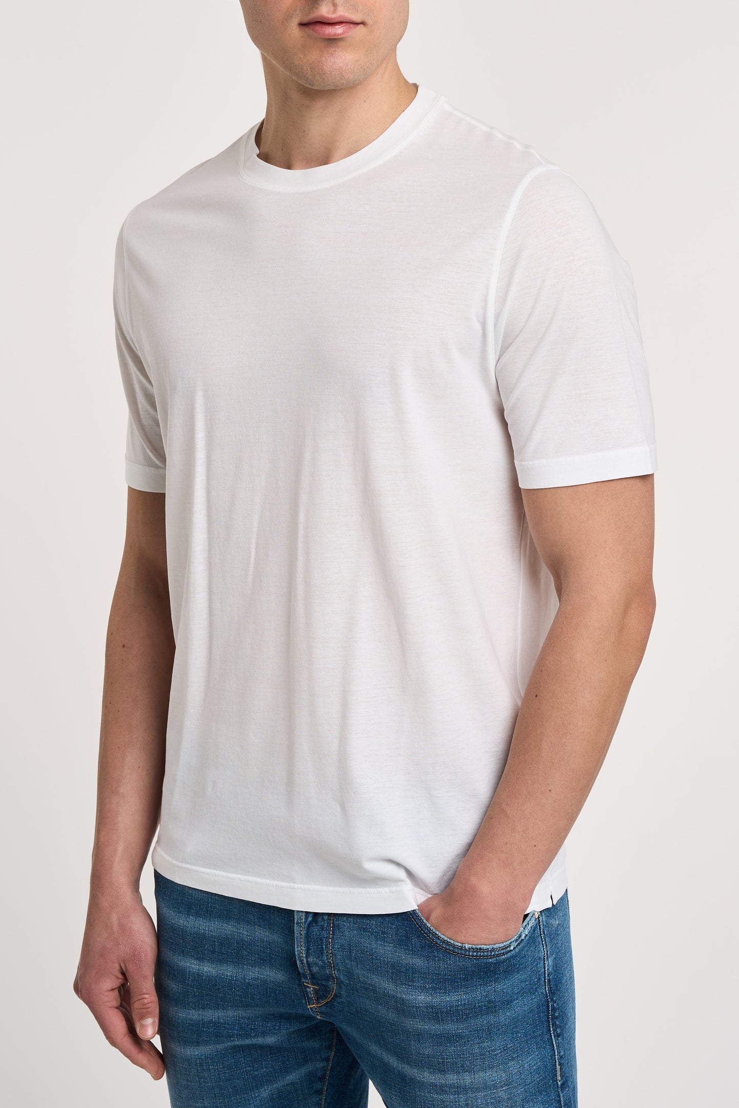  Filippo De Laurentiis T-shirt 100% Co Bianco Bianco Uomo - 3