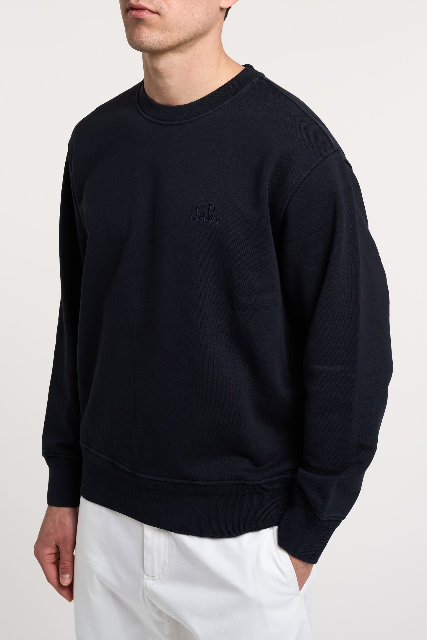  C.p. Company Crewneck Sweatshirt 100% Co Multicolor Blu Uomo - 2