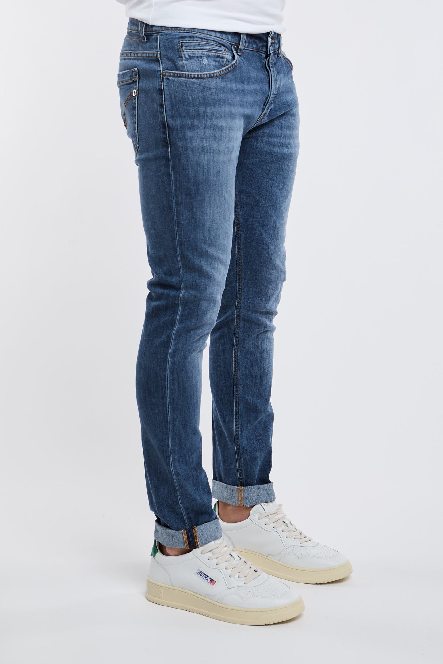  Dondup Jeans George 98%co 2%ea Blue Blu Uomo - 3