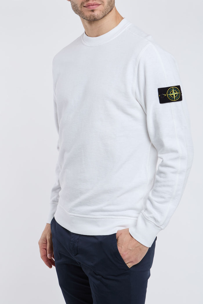 Stone Island Sweatshirt 100% CO White-2