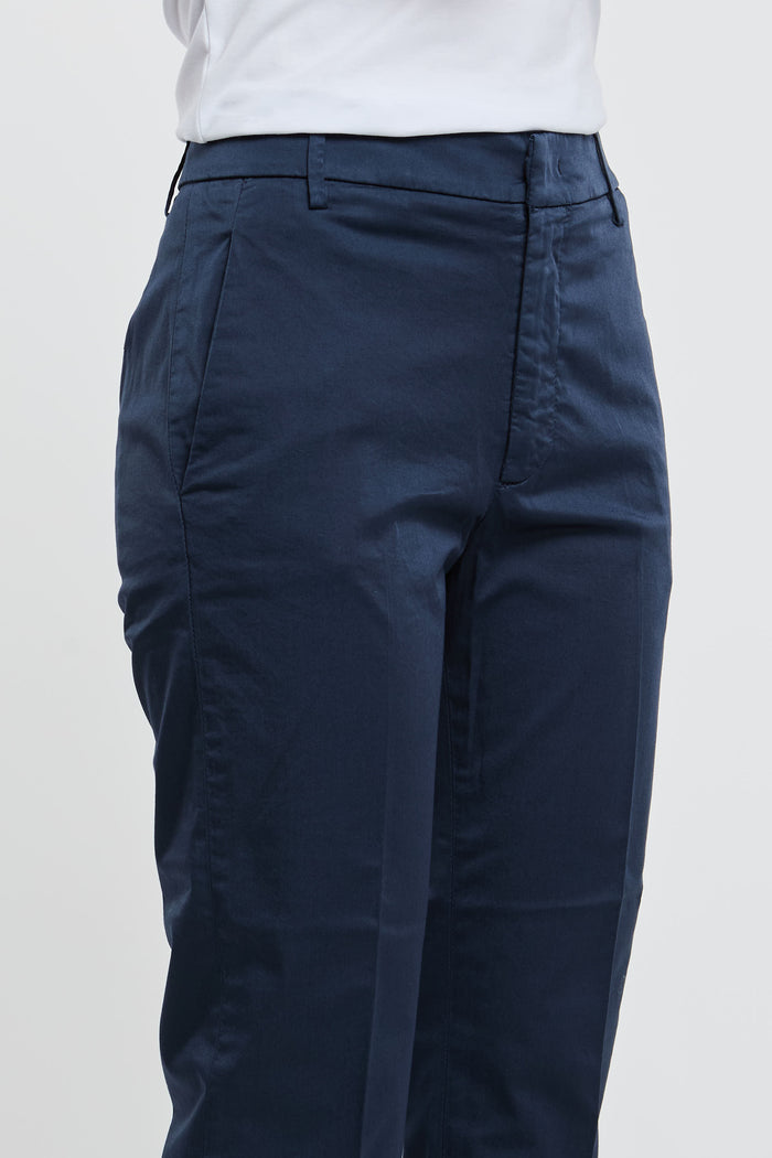  Dondup Pantalone Nima Zip 97% Co 3% Ea Multicolor Blu Donna - 4
