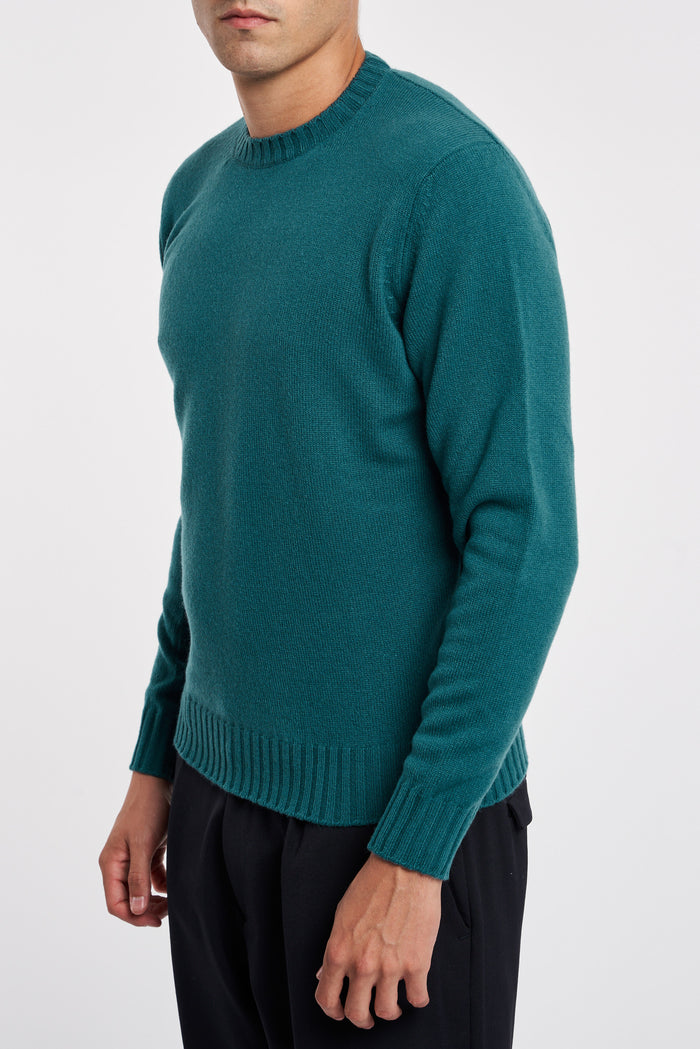  Filippo De Laurentiis 100% Wv Multicolor Sweater Verde Uomo - 3
