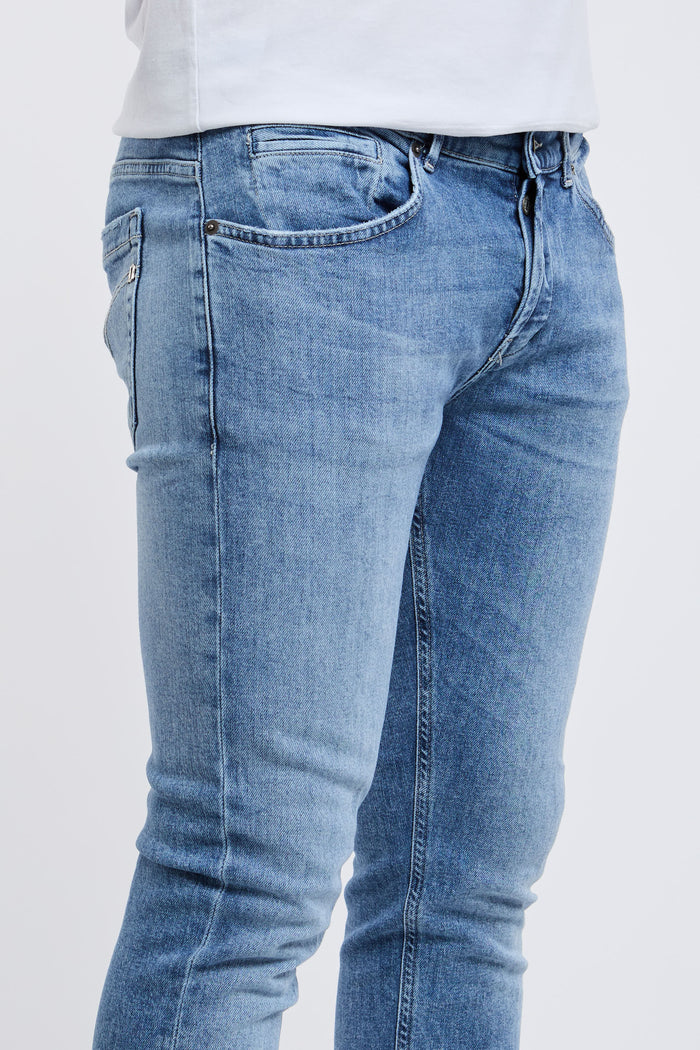  Dondup Jeans George 98%co 2%ea Blu Azzurro Uomo - 3