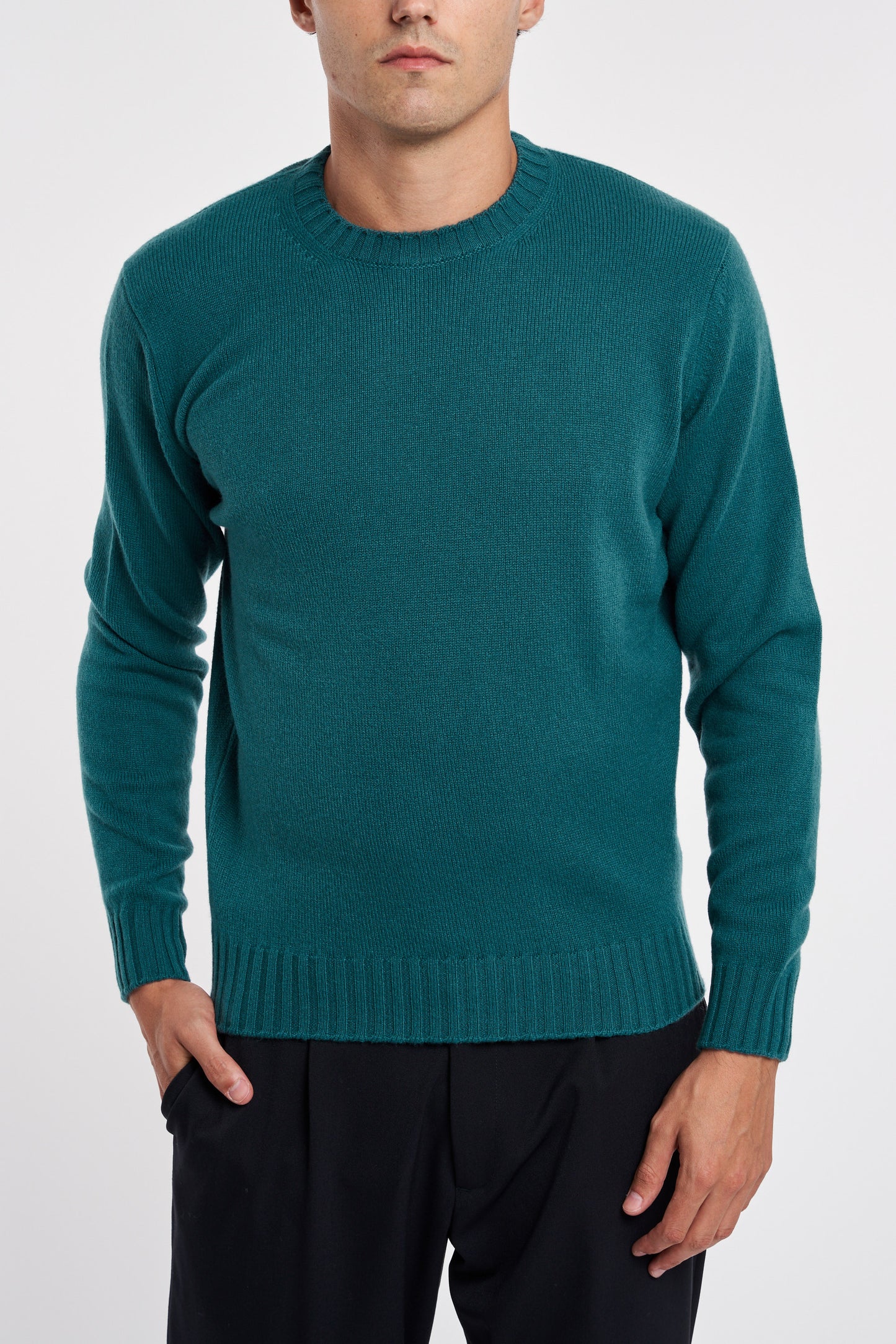  Filippo De Laurentiis 100% Wv Multicolor Sweater Verde Uomo - 1