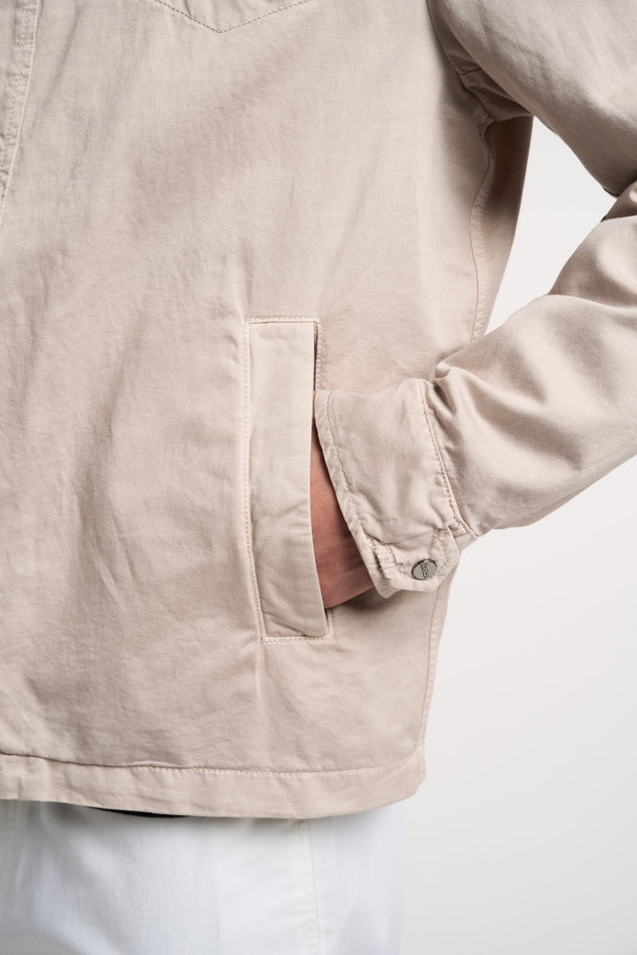  Herno Jacket 73% Cotton 27% Linen Brown Beige Uomo - 5