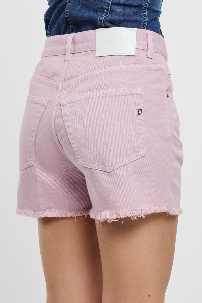  Dondup Stella Shorts 100% Cotton Pink Rosa Donna - 6
