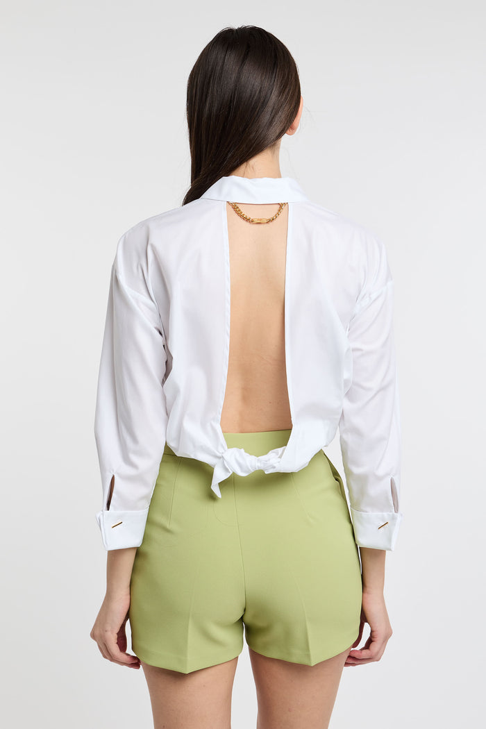  Elisabetta Franchi Shirt 100% Co White Bianco Donna - 5