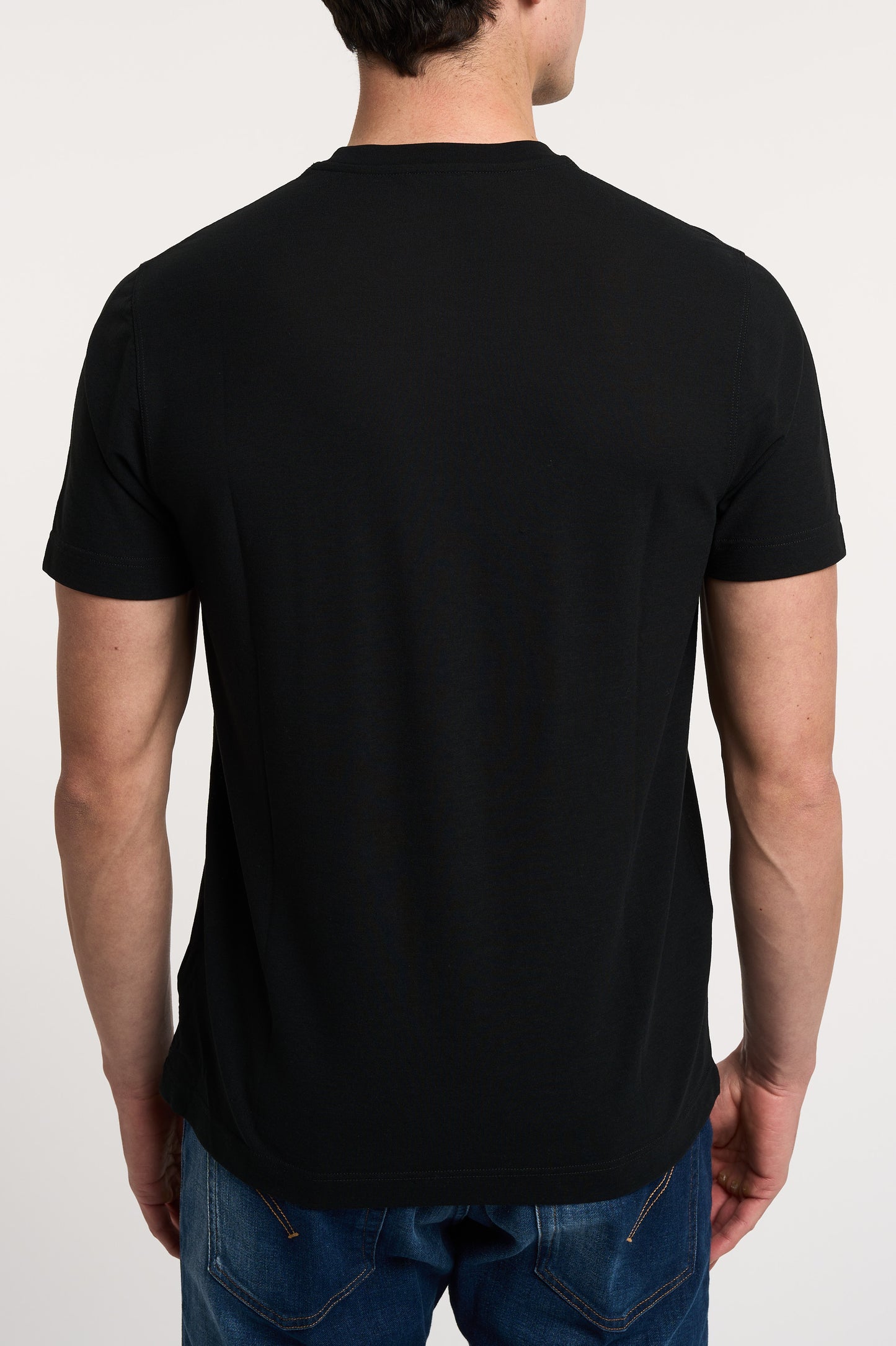  Zanone T-shirt 100% Co Black Nero Uomo - 4