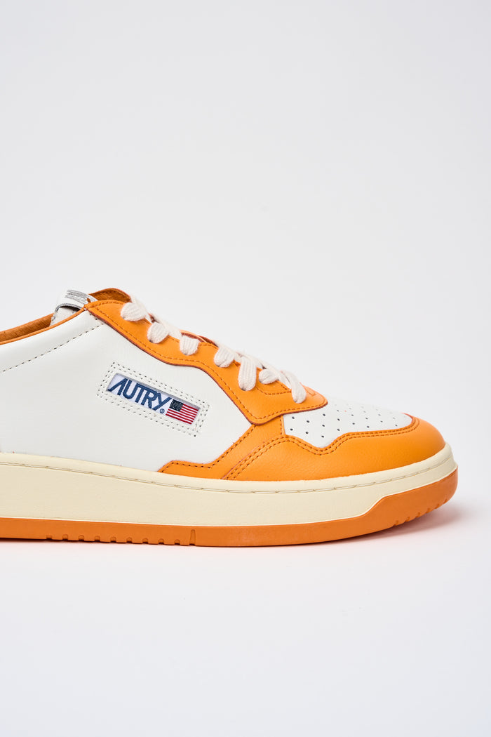  Autry Sneakers Medalist Low 100% Lh Multicolor Arancione Uomo - 5