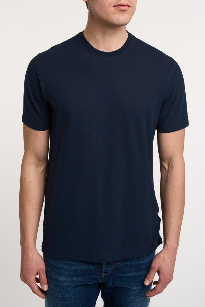 Zanone T-shirt 100% CO Blue