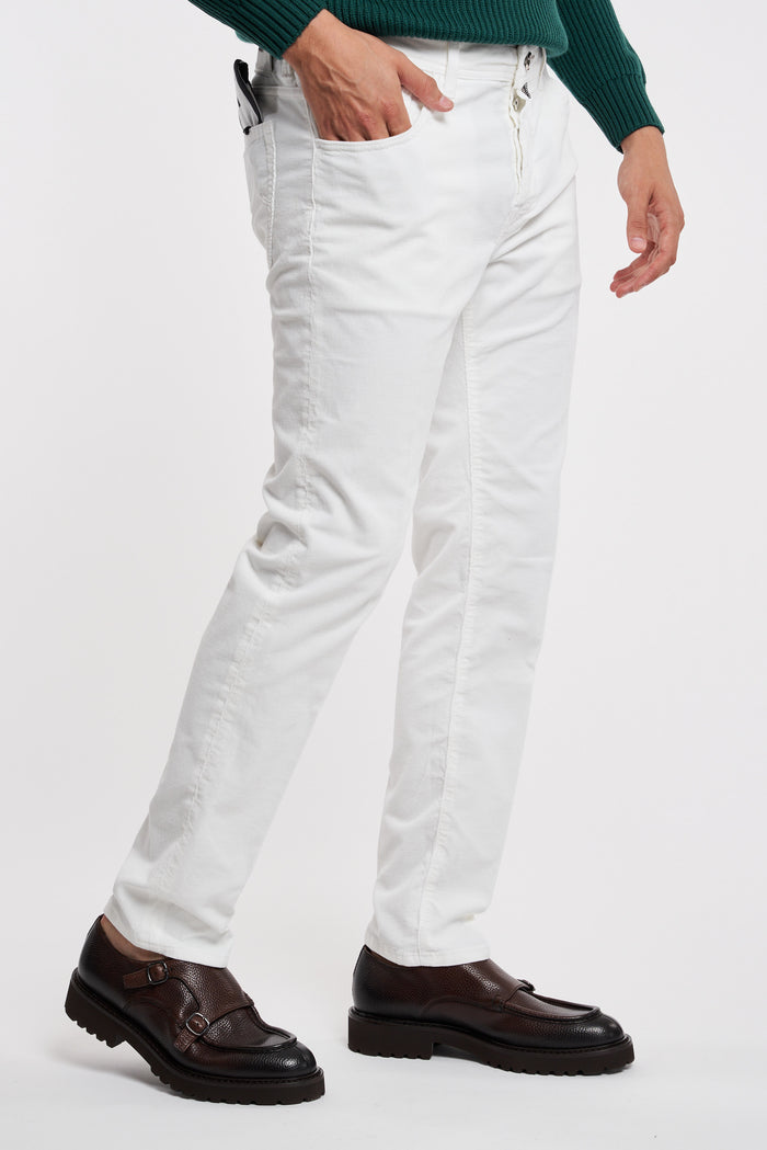  Jacob Cohen X Histores Scott White Jeans Bianco Uomo - 2