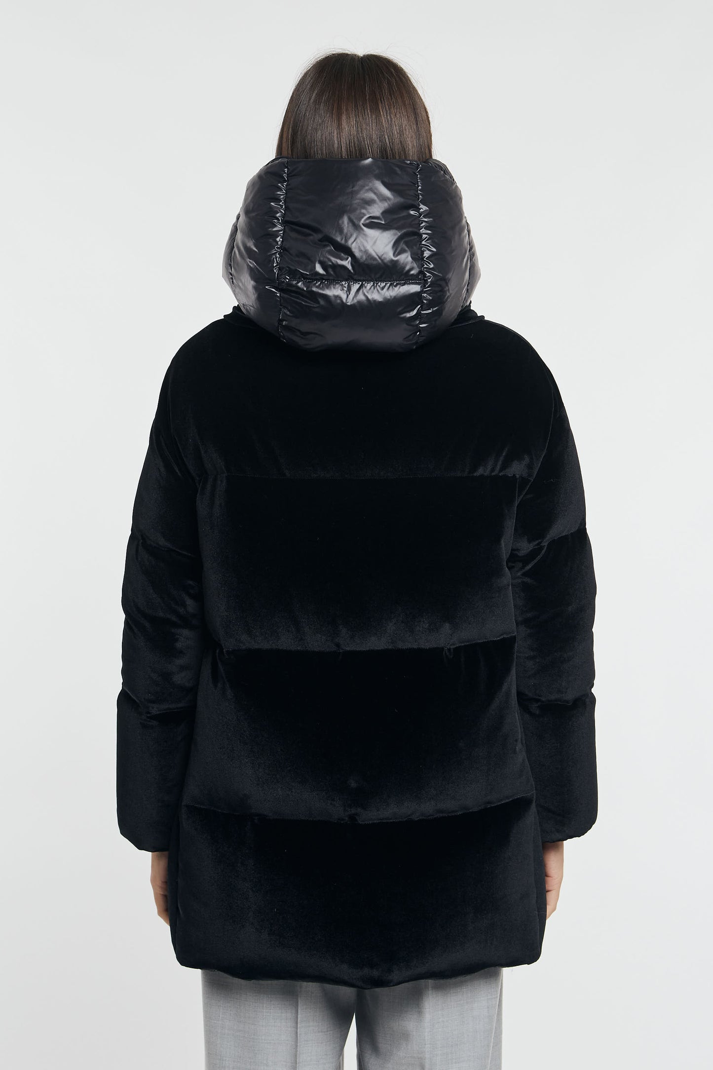  Herno Giaccone Colour Velvet Nero Nero Donna - 5