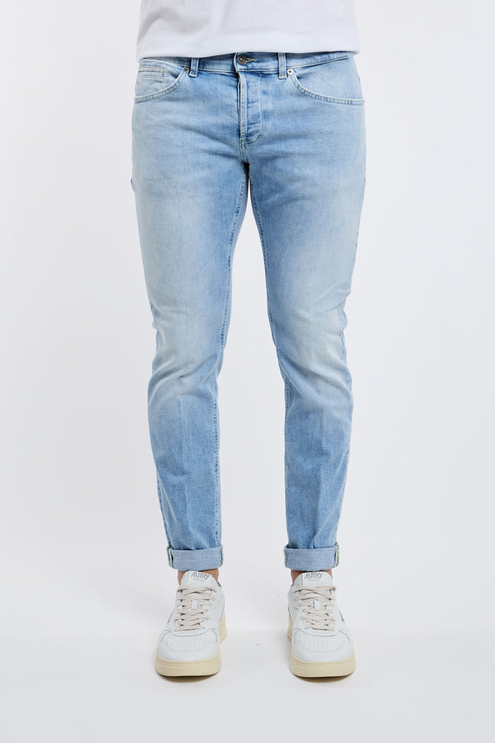  Dondup Jeans George 97% Co 3% Ea Blu Azzurro Uomo - 1