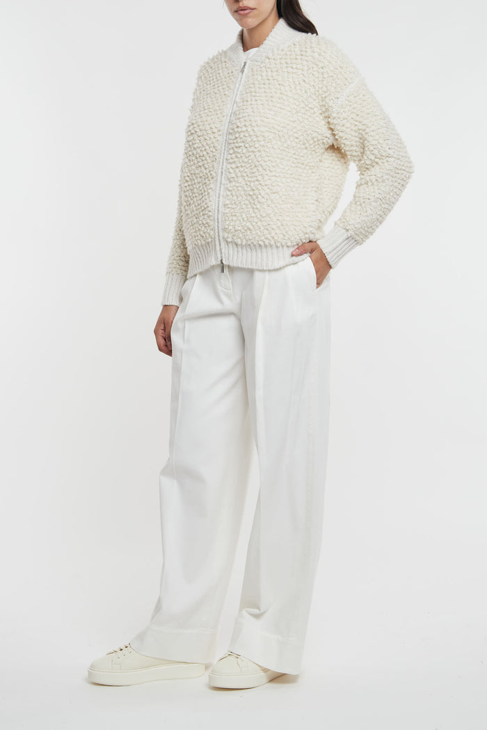  Peserico Cardigan Tricot Bianco Bianco Donna - 6