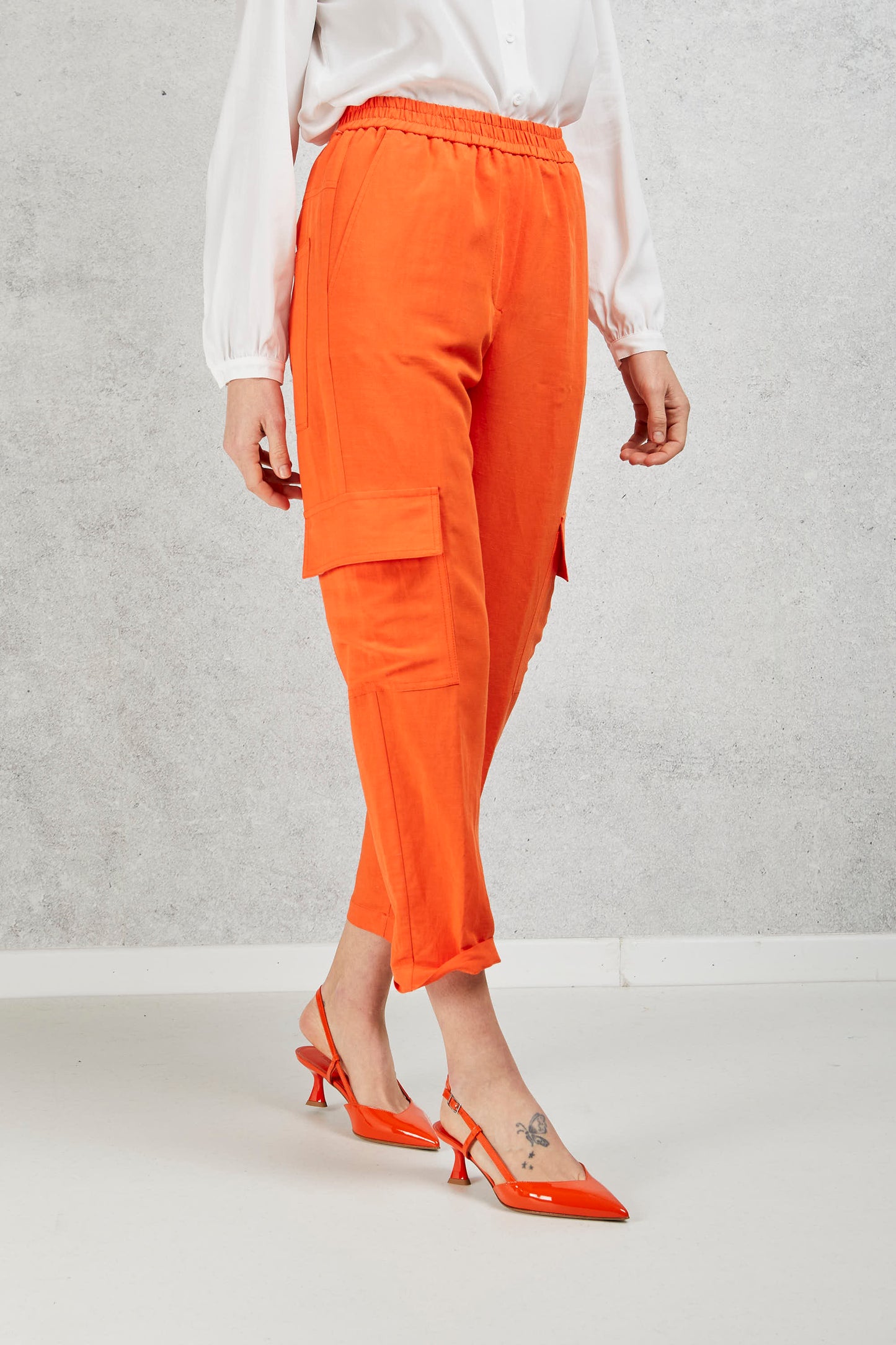  8 Pm Pantalone Ortensia Arancione Arancione Donna - 2