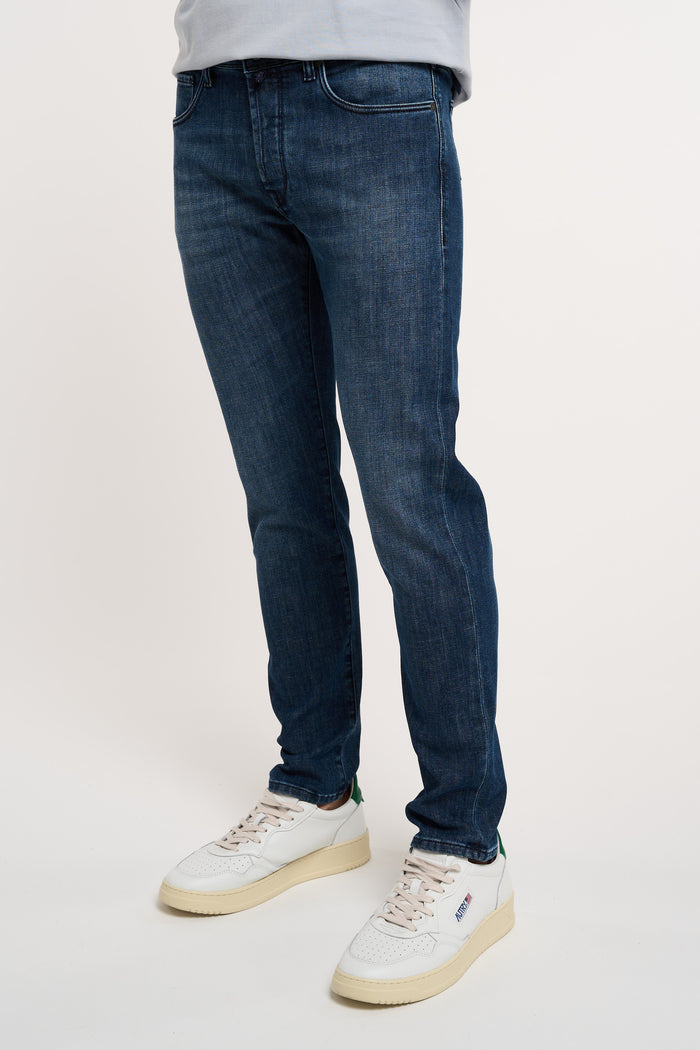  Incotex Denim Jeans 98% Co 2% Ea Multicolor Blu Uomo - 2