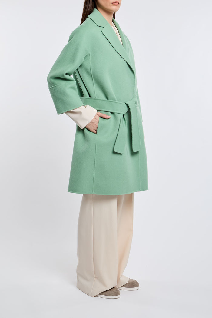  Max Mara S Coat 100% Wv Multicolor Verde Donna - 2