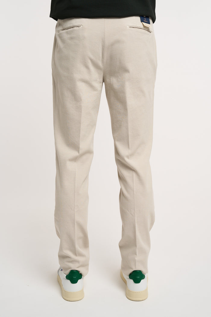  Santaniello Trousers 97% Co 3% Ea Multicolored Beige Uomo - 4