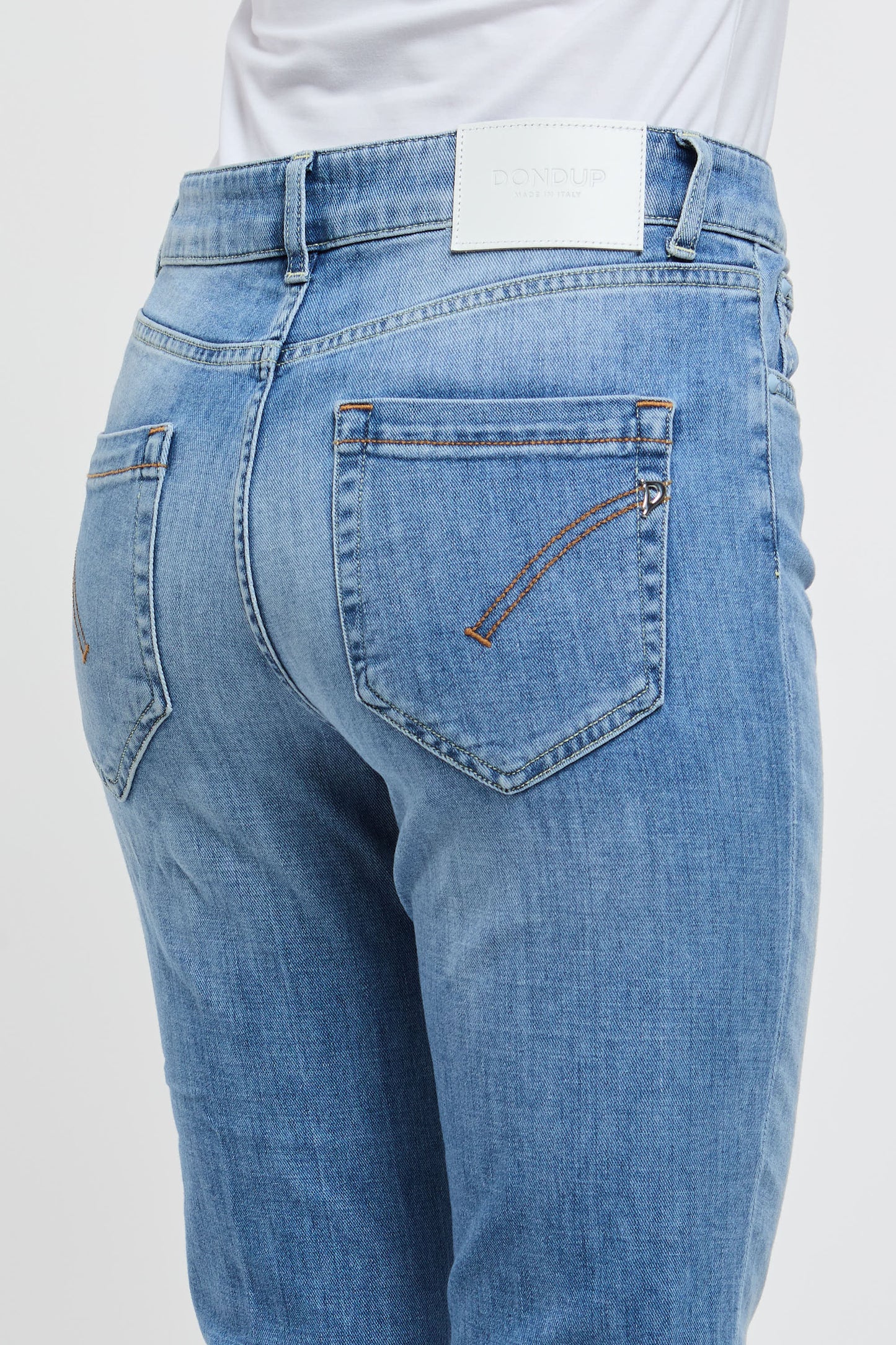  Dondup Jeans Koons In Mixed Cotton Blue Blu Donna - 6