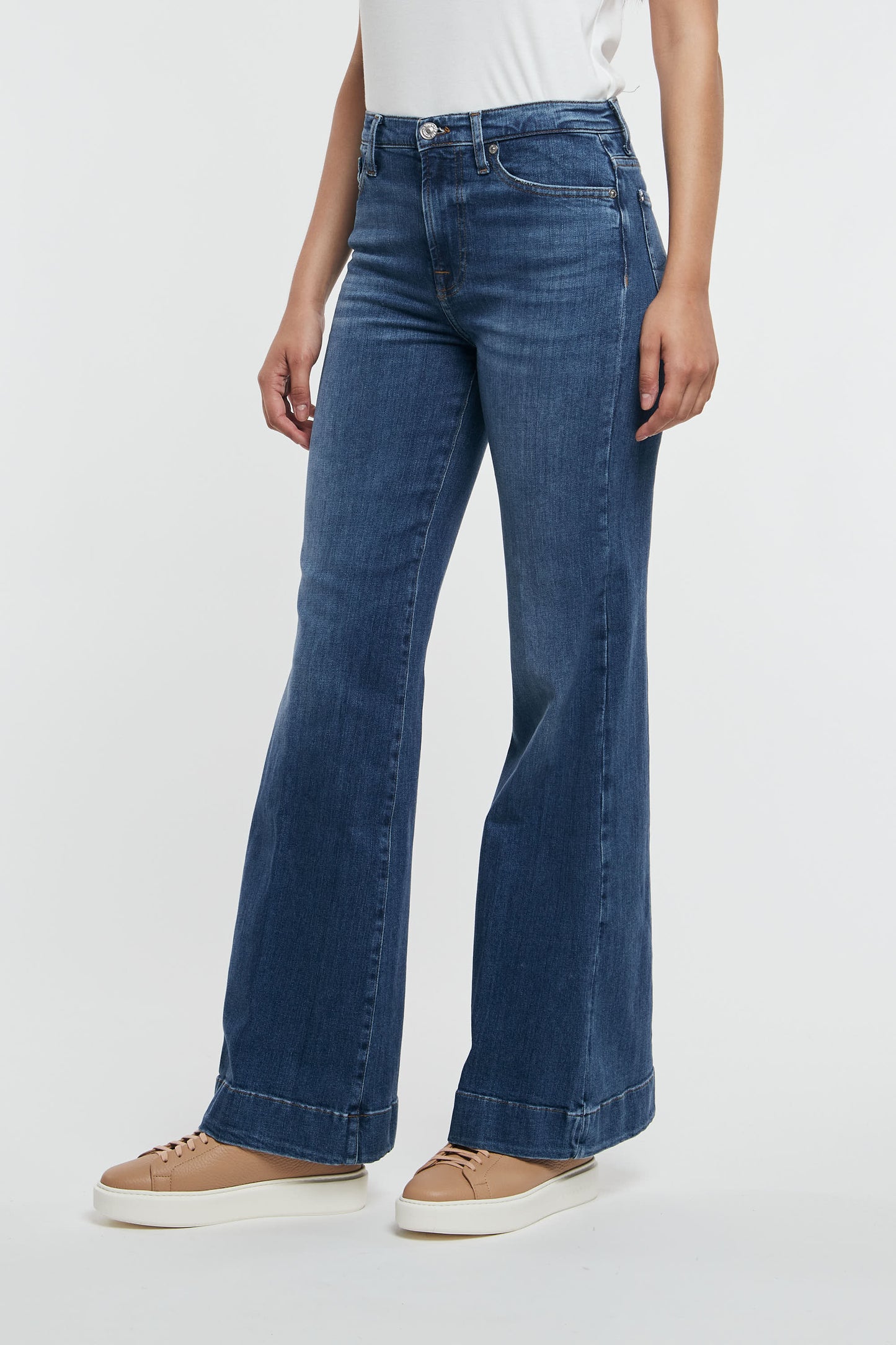  7 For All Mankind Modern Dojo Slim Illusion Outer Blu Blu Donna - 2