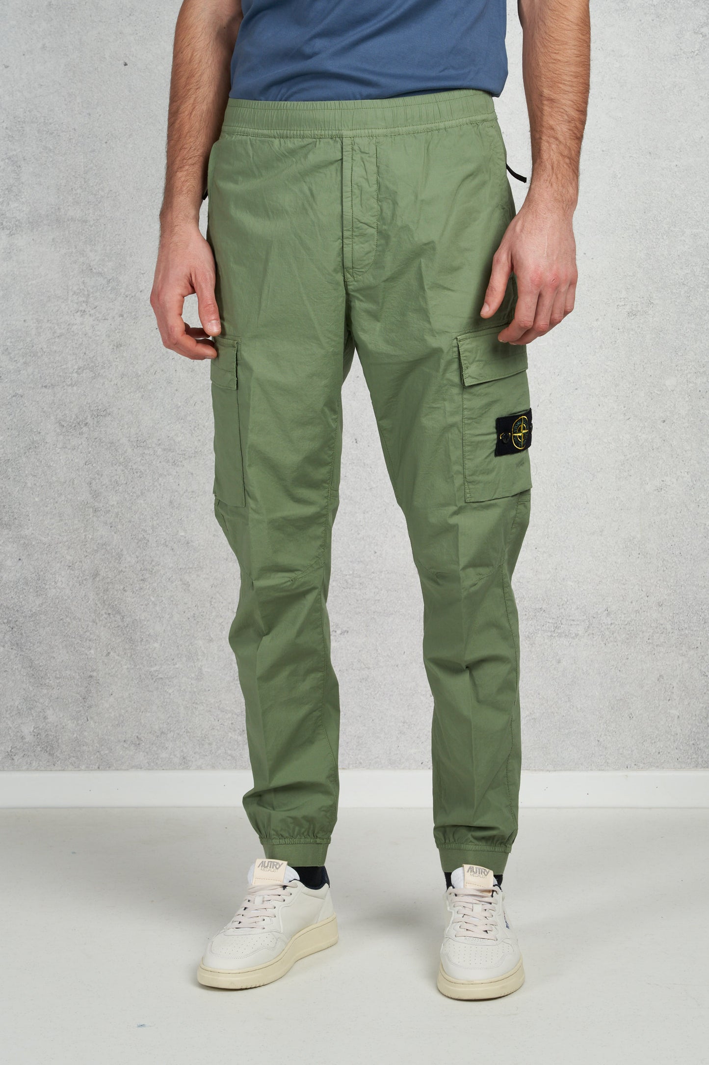  Stone Island Pantalone Con Tasche Verde Verde Uomo - 1