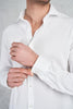  Fedeli Camicia Steve M/l Piquet Giza Organic Bianco Bianco Uomo - 6