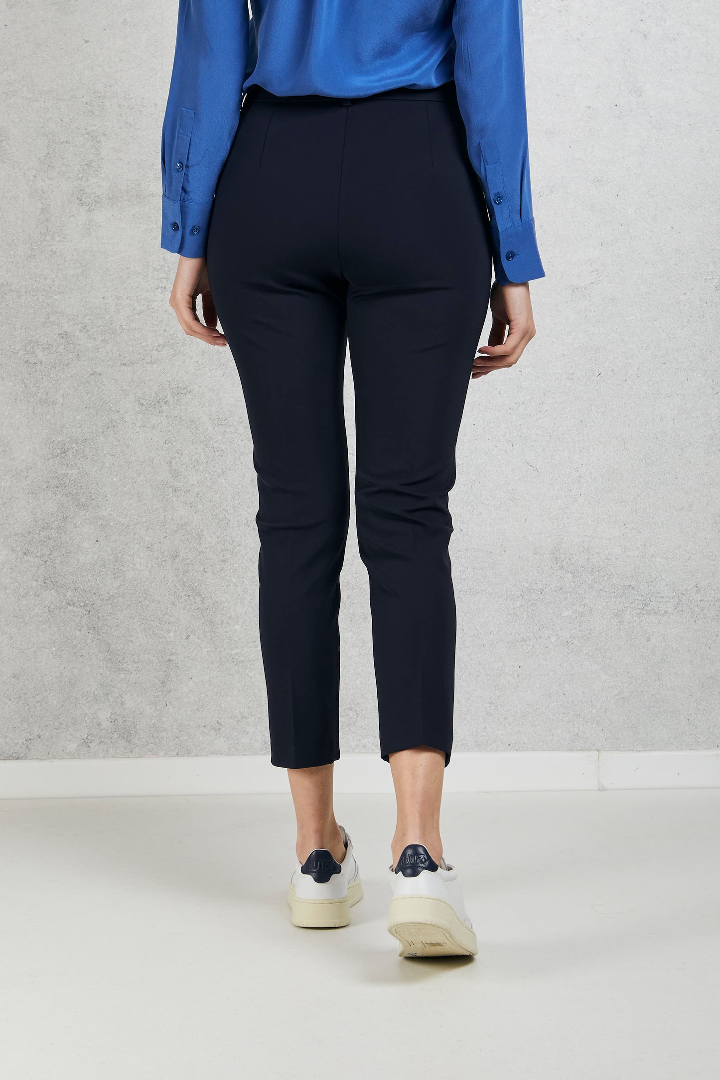 Maxmara Pantalone Punto Milano Blu Blu Donna - 5