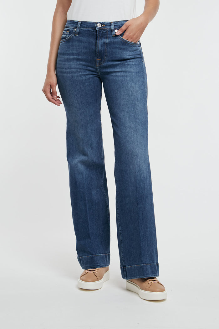 7 For All Mankind Modern Dojo Slim Illusion Outer Blu Donna