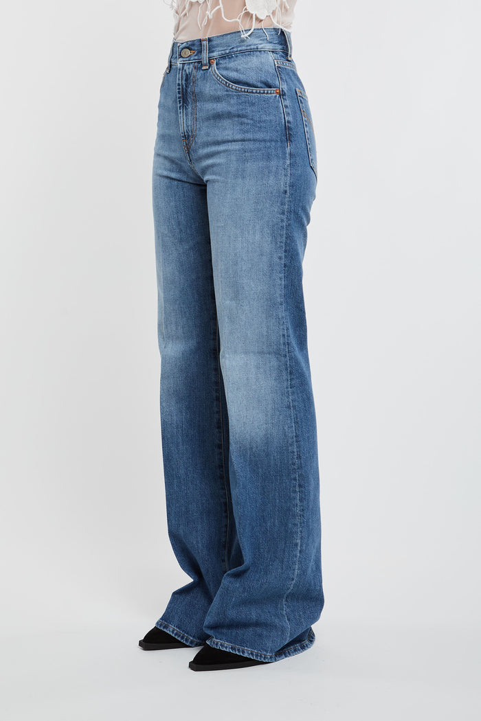 Dondup Jeans Amber 100% Cotone Blu-2