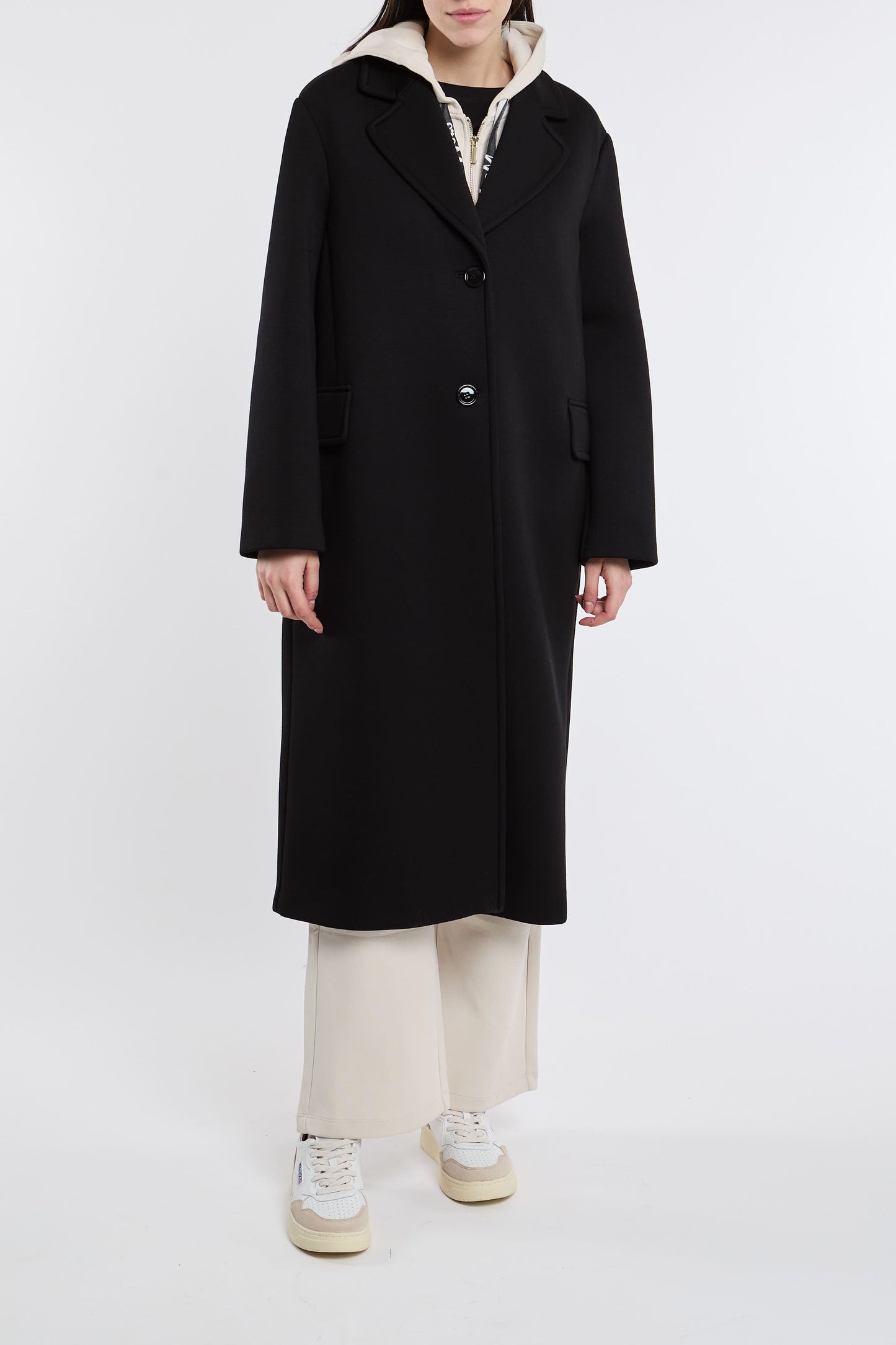  Max Mara S Cappotto 96% Vi 4% Ea Nero Nero Donna - 2