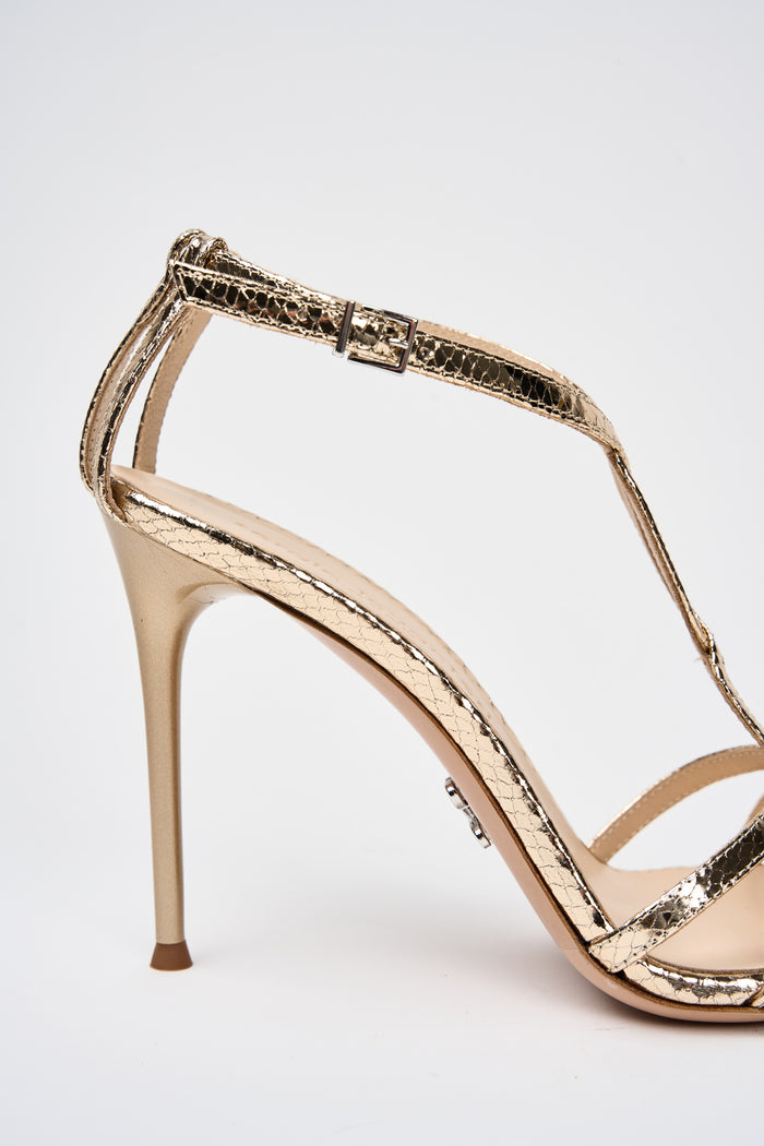  Sergio Levantesi Polished Shoe 100% Lh Flesh Oro Donna - 5