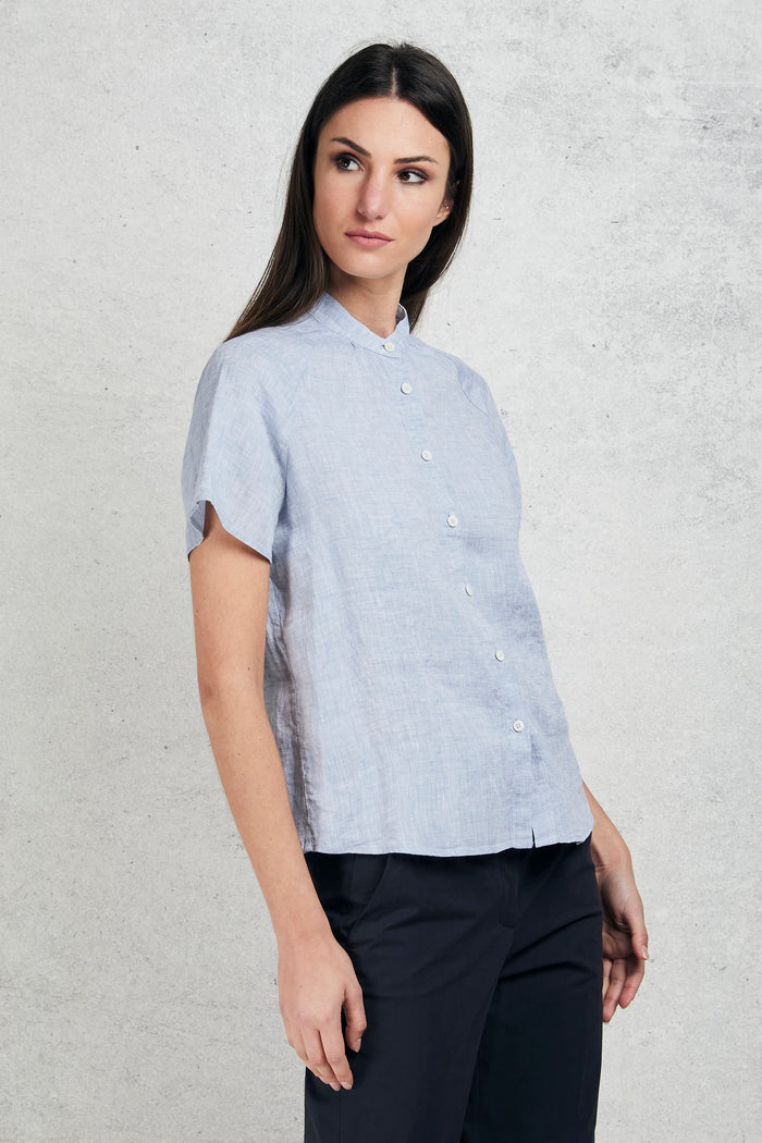 Glanshirt Camicia Cora Blu Donna-2
