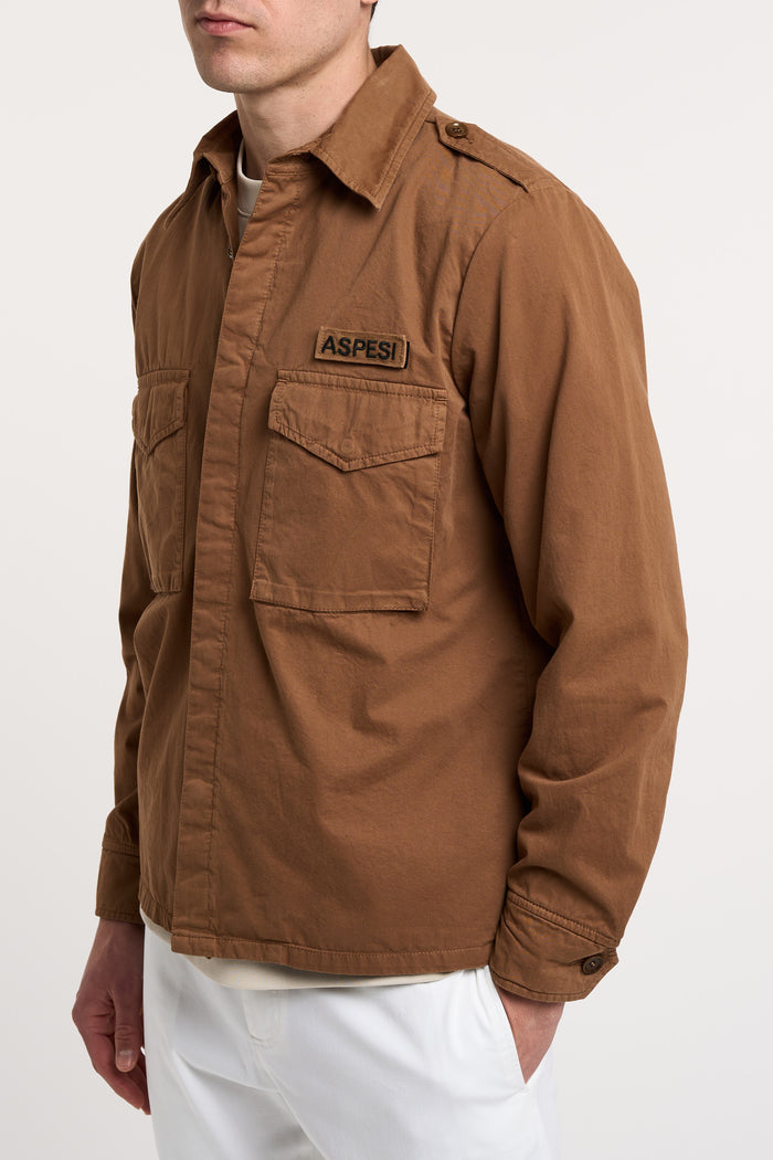 Aspesi Field Jacket Lightweight 100% CO Brown-2